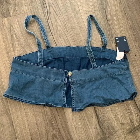 Wilfred Free Pasha Denim NWT Crop Tank Size Large - Picture 5 of 7